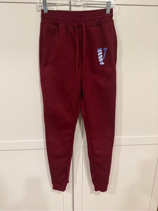 VLONE Other - Kids/Teen Vlone Burgundy Jogger Sweatpants with Side Logo